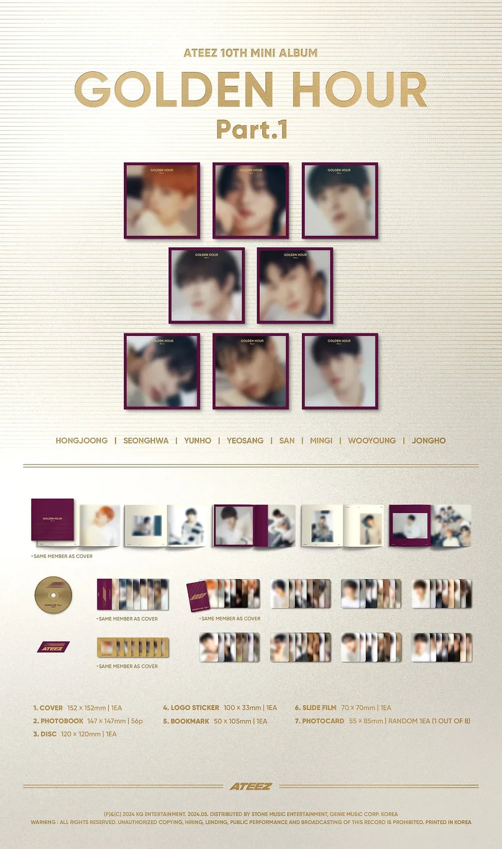 ATEEZ - GOLDEN HOUR PART.1 (Digipack ver.)
