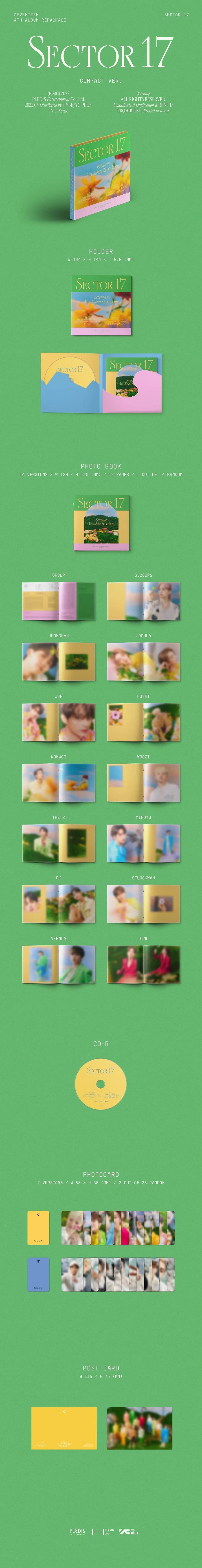 Seventeen - Sector 17 Repackage Album Compact Version