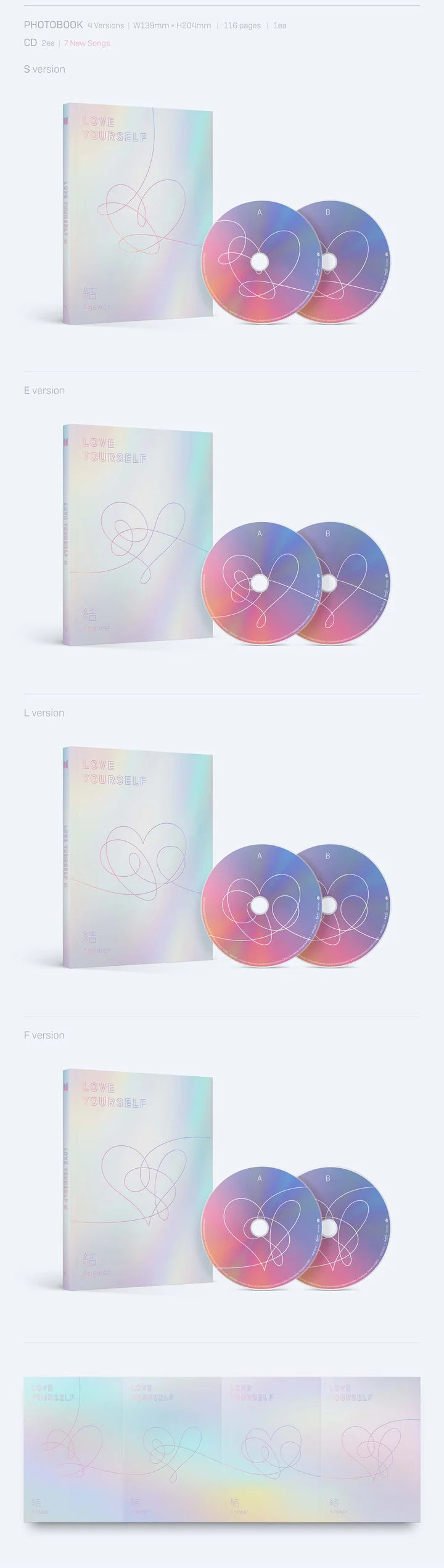 BTS - LOVE YOURSELF 結 ‘Answer’ Album