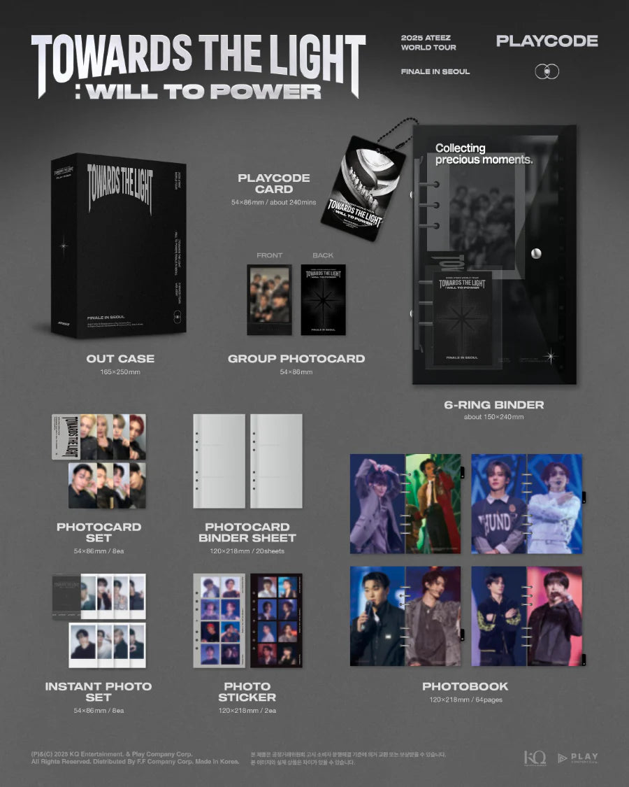 [PREORDER] ATEEZ - 2025 WORLD TOUR [TOWARDS THE LIGHT : WILL TO POWER] FINALE IN SEOUL PLAYCO
