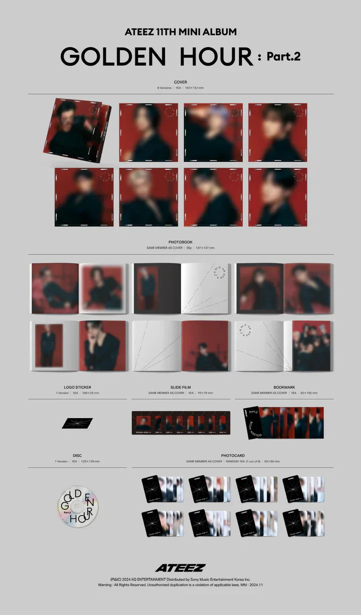Ateez - Golden Hour Part.2 Album [Digipack Version]