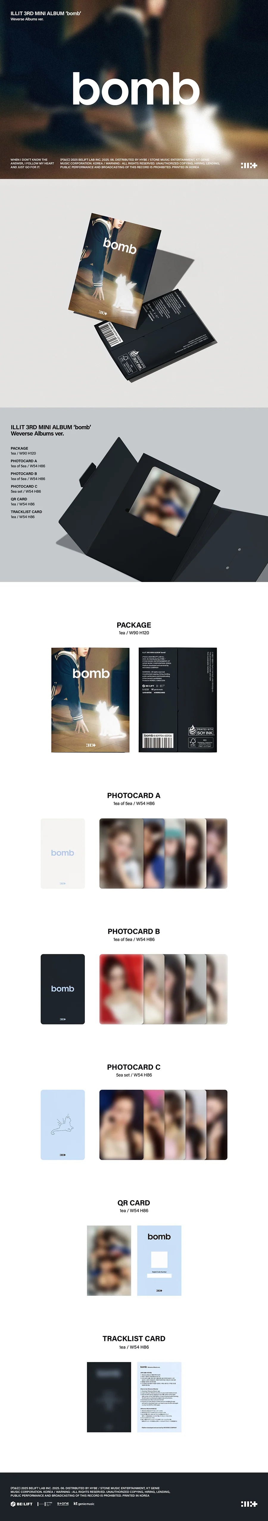 ILLIT - Bomb Album [Weverse Ver.]