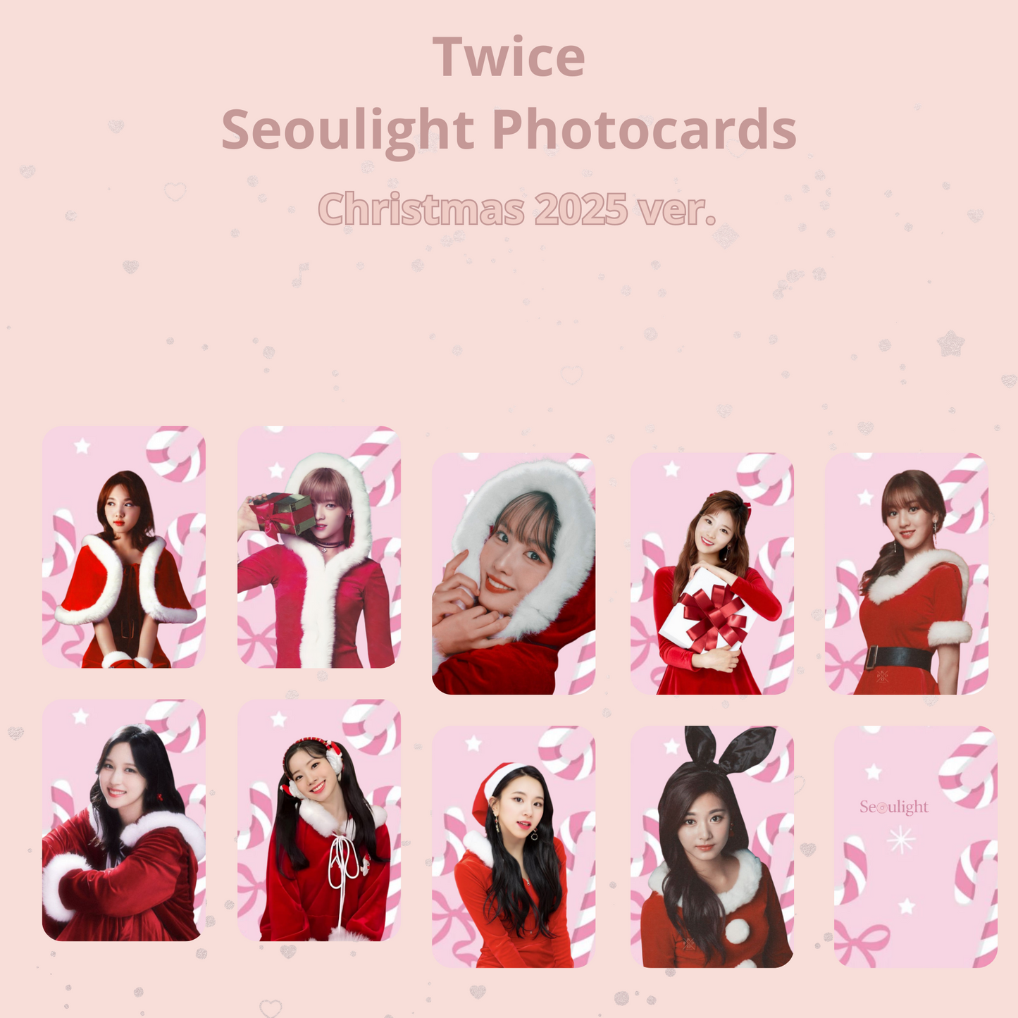[PREORDER] TWICE SEOULIGHT PHOTOCARDS (christmas ver)