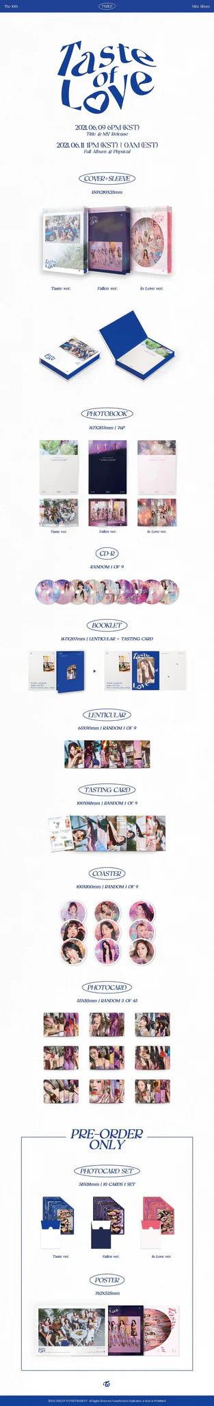 TWICE - Taste of Love Album