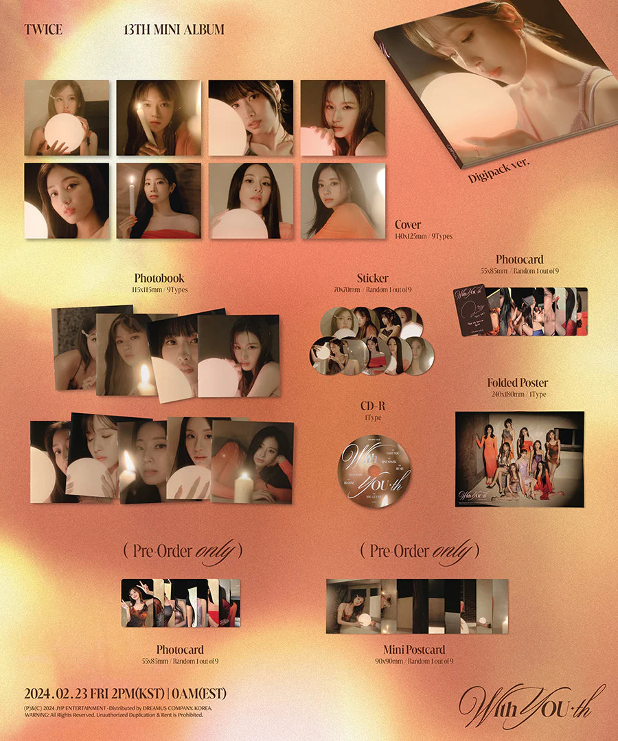 TWICE - With YOU-th (Digipack Ver.)