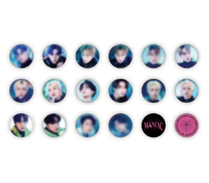 Stray kids Unveil 11 merchs - Random can badge